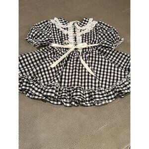 Numi Gingham Pinafore 2T EUC
